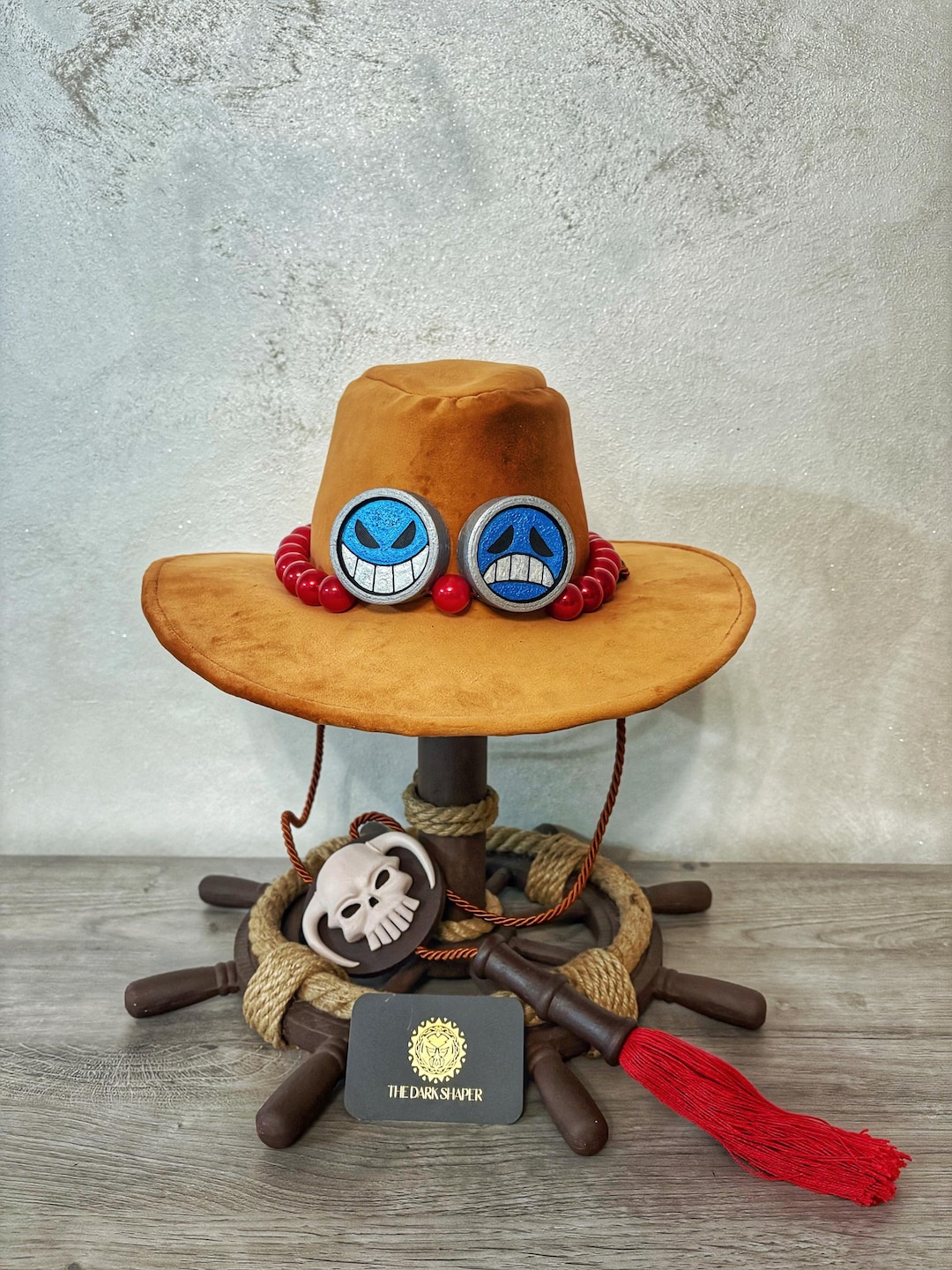 One Piece Portgas Ace Hat Custom Cosplay (handmade) Limited