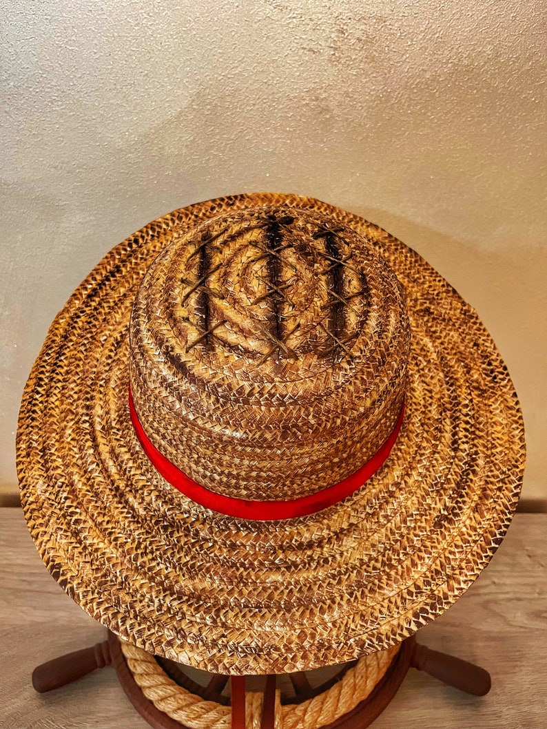 One Piece Monkey D. Luffy Cosplay Luffy Hat HandMade Limited Series image 2