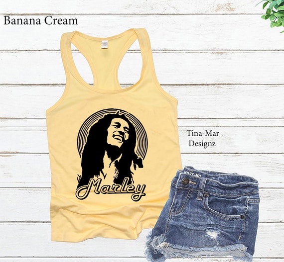 Racerback Tank Top One Love Bob Marley Yoga Tank Top Women's Summer Shirt  Ladies Tank Top Trendy Music Graphic Tee Sleeveless 