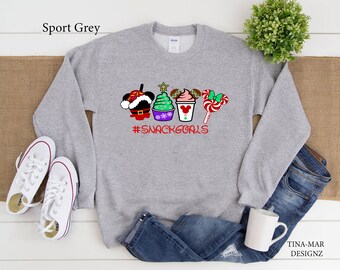 Christmas Disney Mickey and Minnie Snack Goal Sweatshirt\\Mickey and Minnie Mouse Disney Christmas shirt\\Christmas Sweatshirt\\Unisex Shirt