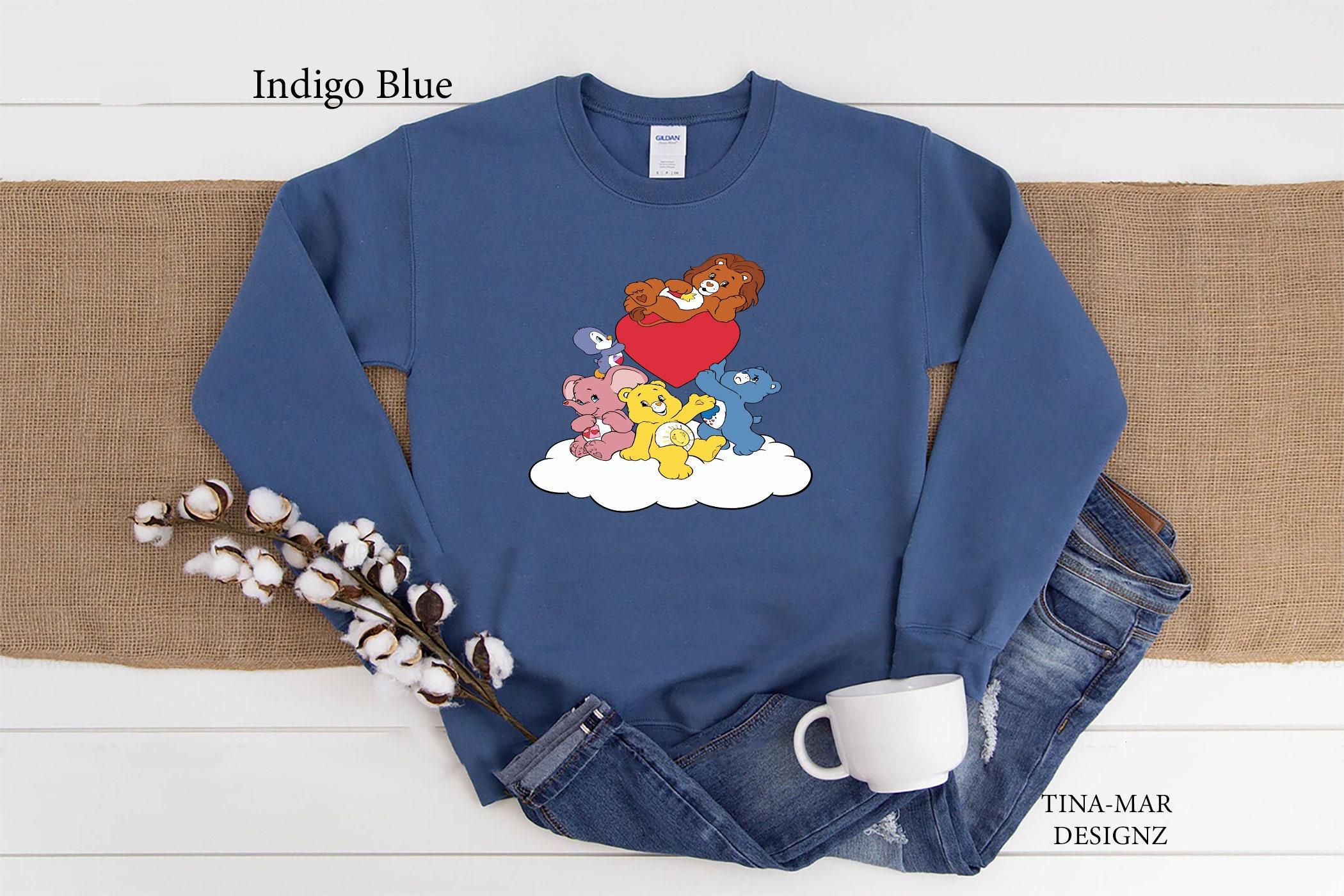 Fun With Care Bears Sweatshirtcare Bear Sweatshirtteddy Etsy