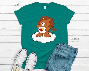 Brave Heart Care Bear Shirt\\Care Bear shirt\\Hot Girl Summer Shirt\\Teddy bear Shirt\\Fun MOM and Daughter Shirt\\Unisex Shirt