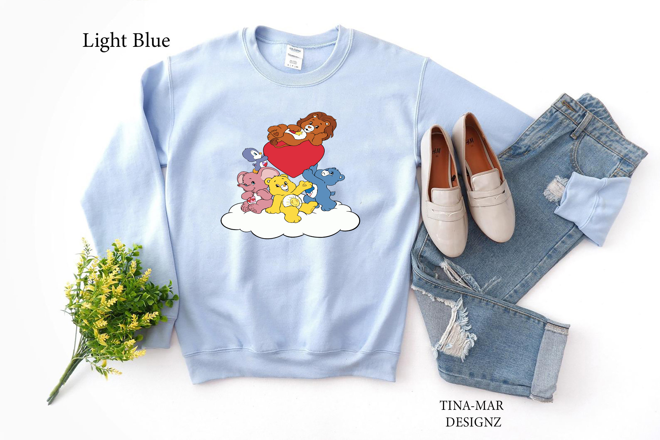 Fun With Care Bears Sweatshirtcare Bear Sweatshirtteddy Etsy