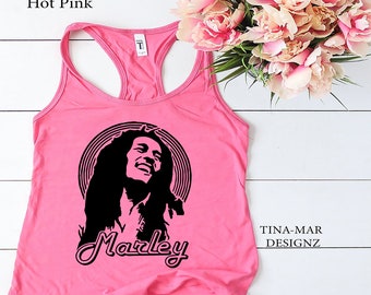 Marley Solo Tank Top -Bob Marley Tank Top-Reggae Music Tank Top Gift-Gym et Summer Tank Top