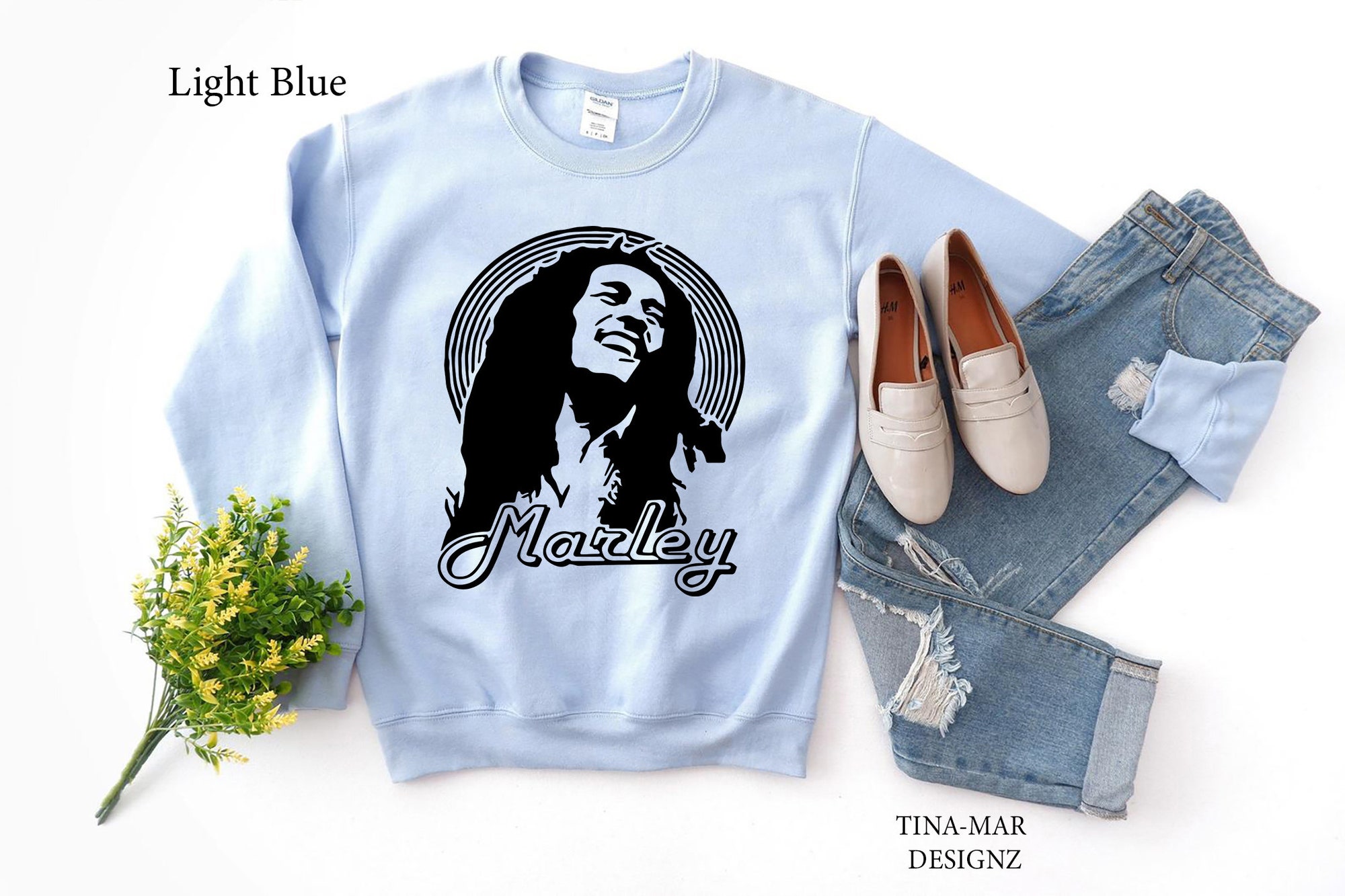 Discover Bob Marley Sweatshirt, The Legend of Reggae Music Sweatshirt