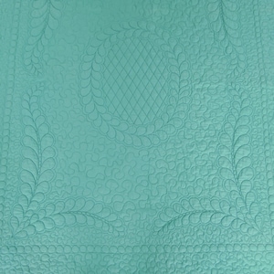 Handmade Cotton Quilted Bedspread: King/Queen Size Solid Color Quilt