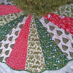 Personalisierter Weihnachtsbaum-Rock: Patchwork Quilted Holiday Decor