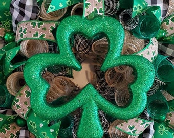 FOIMAS Ghirlanda Decorativa Con Trifoglio Per San Patrizio – 7,5 Metri – Verde E Oro - 3