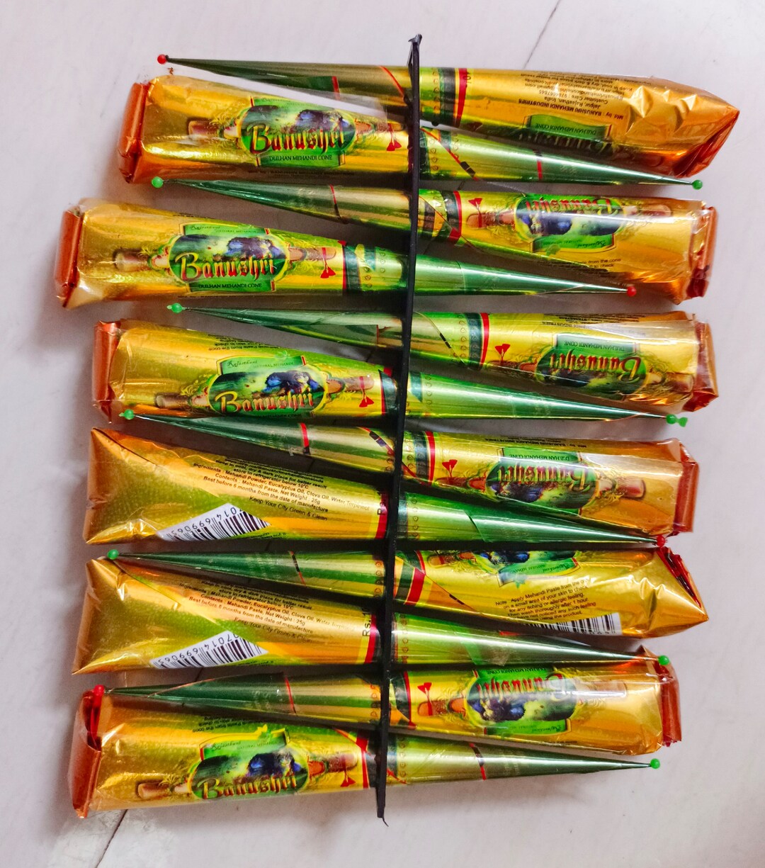 Indian Wedding Mehndi Cone, Herbal Henna Cone. Bridesmaid Hand Tattoo