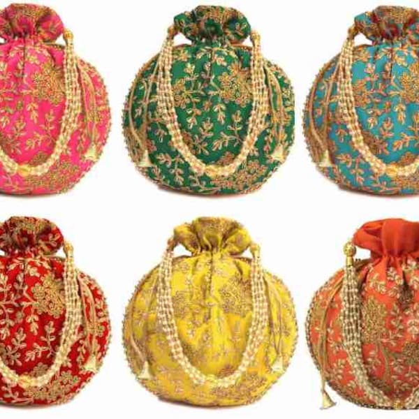 100 Pcs Free Shipping Potli Bag For Wedding, Potli Bags Wedding Favour, Potli Bags For Retung Gift, Potli Bag Pouch, Potluck, Mehndi Decor