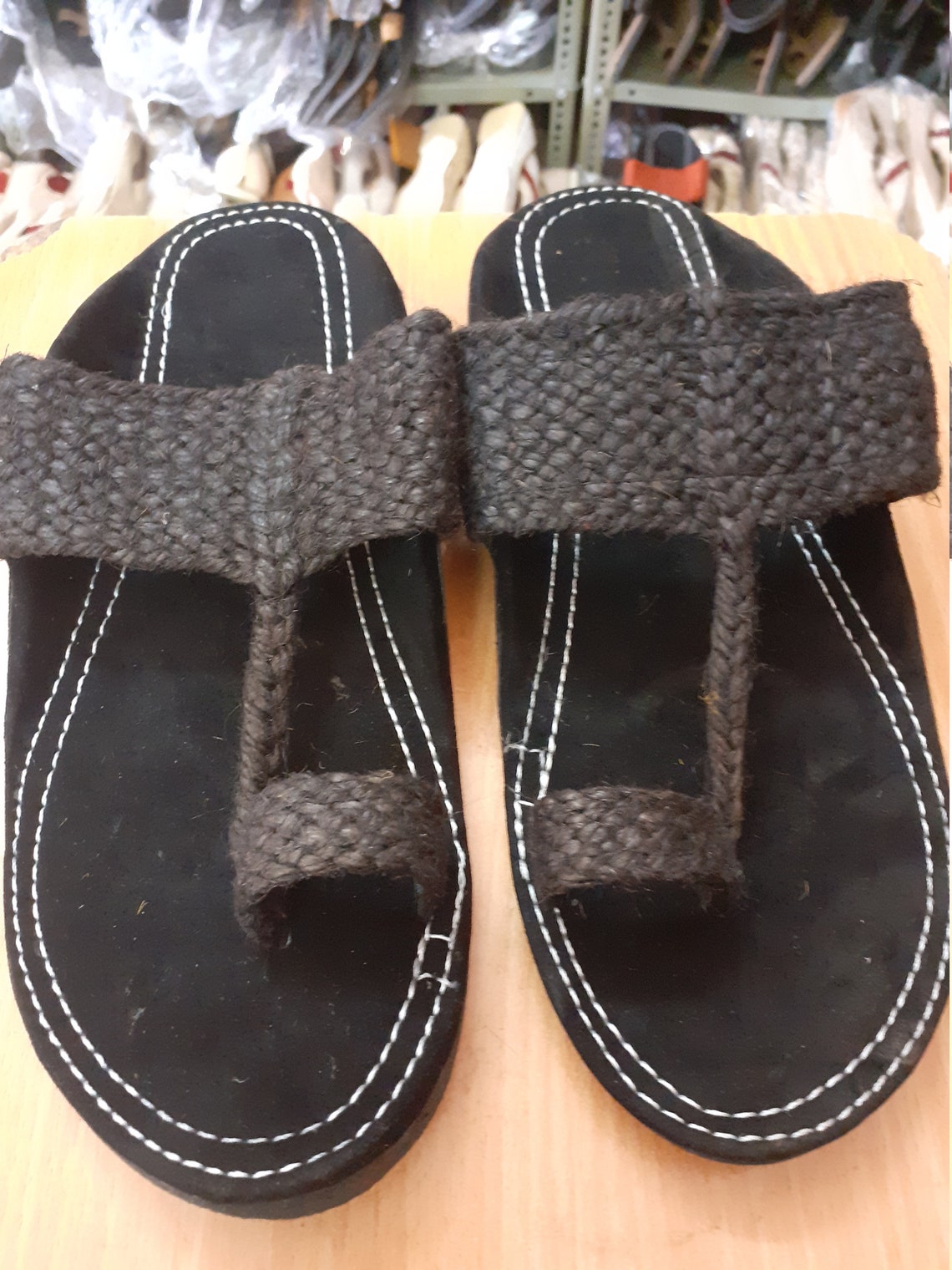 Men's Kolhapuri Slipper Men's Jute Slipper Khussa Shoes Ethnic Handmade