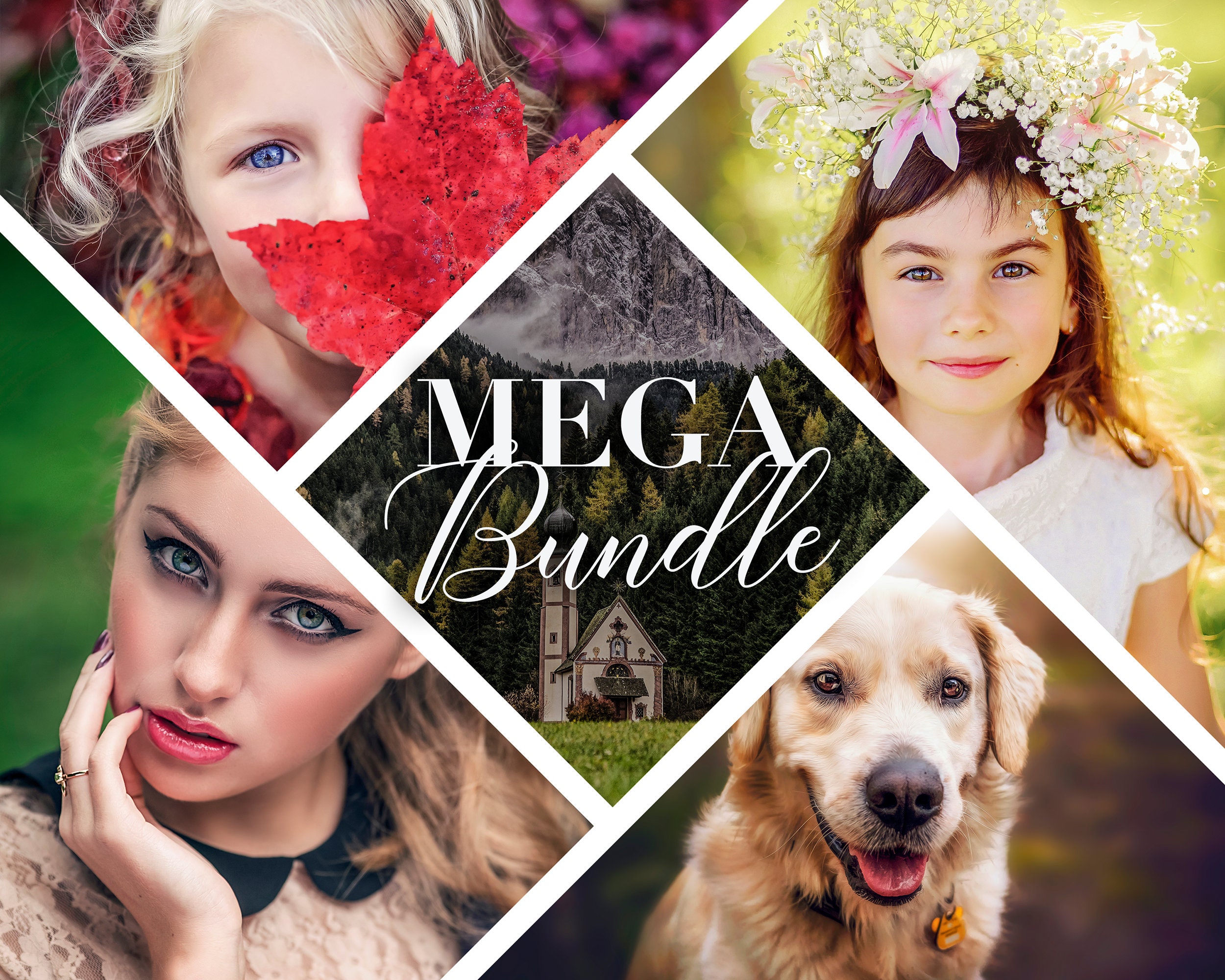 Photoshop Actions, 125+ Actions Bundle, Newborn Actions, Spring Actions ...