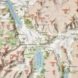 Lake District National Park Map - Large Map of the Lake District - Lake ...