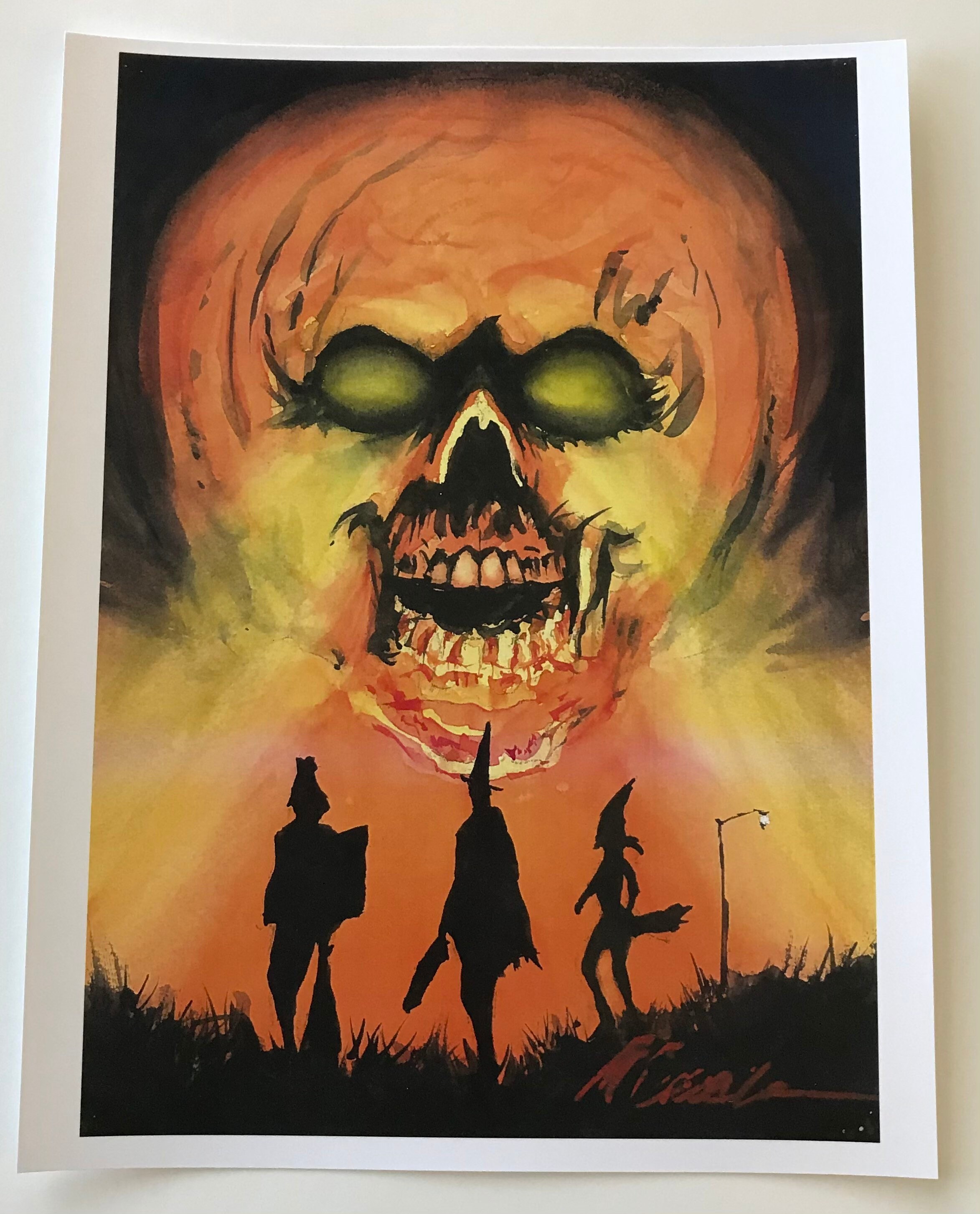 Halloween 3 Season Of The Witch Pumpkin Art Print Horror Movie Etsy