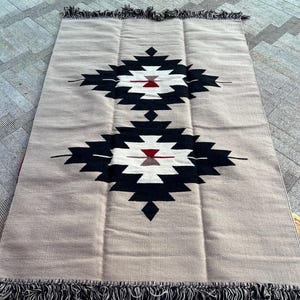Negmetein - Beautiful Handmade Egyptian Kilim Rug / Handwoven Kiliim Carpet / Tapestry / Runner