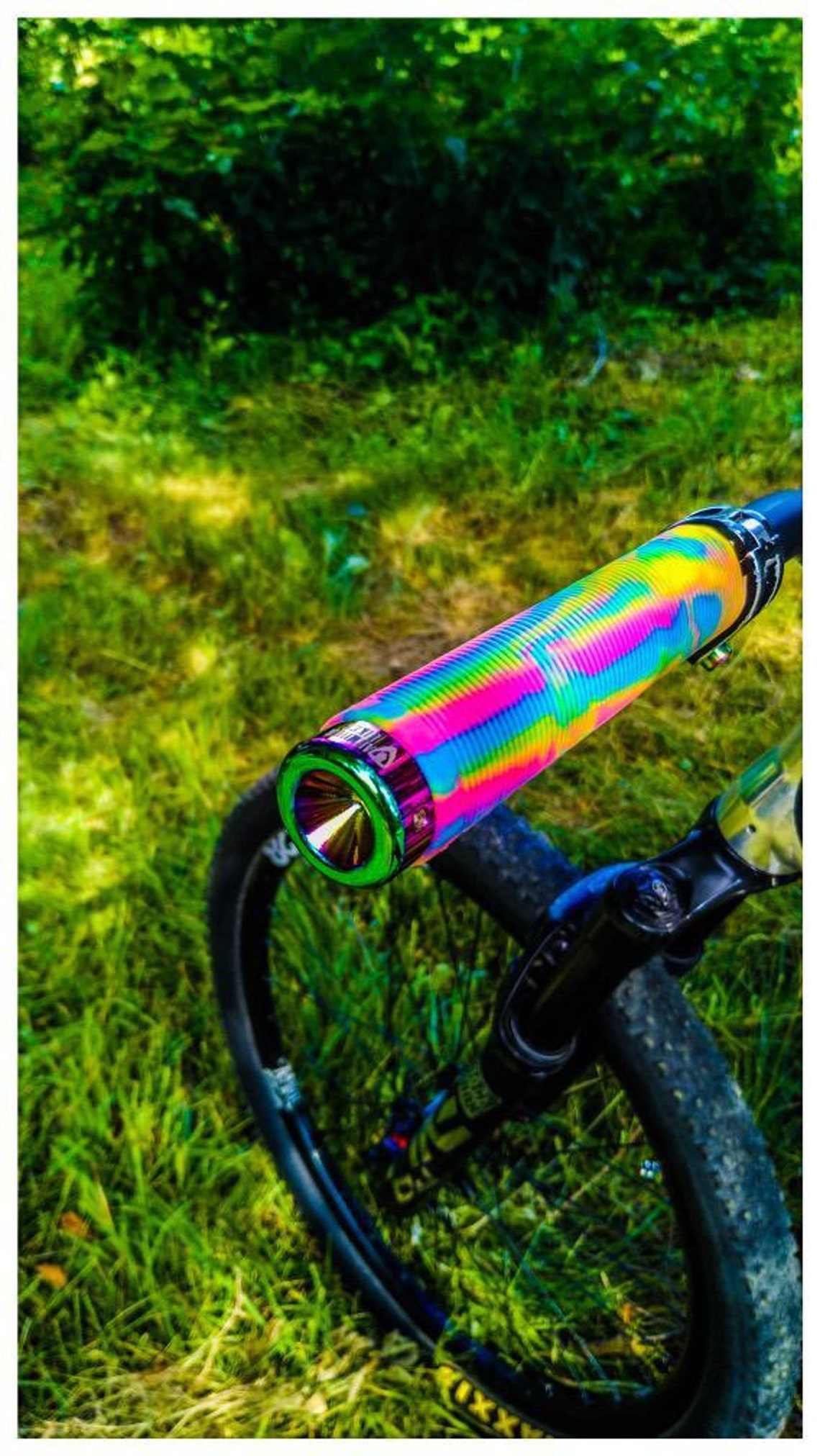 Bike Grips Ocean Wave Mountain Bicycle Grips Oil Slick Bike | Etsy