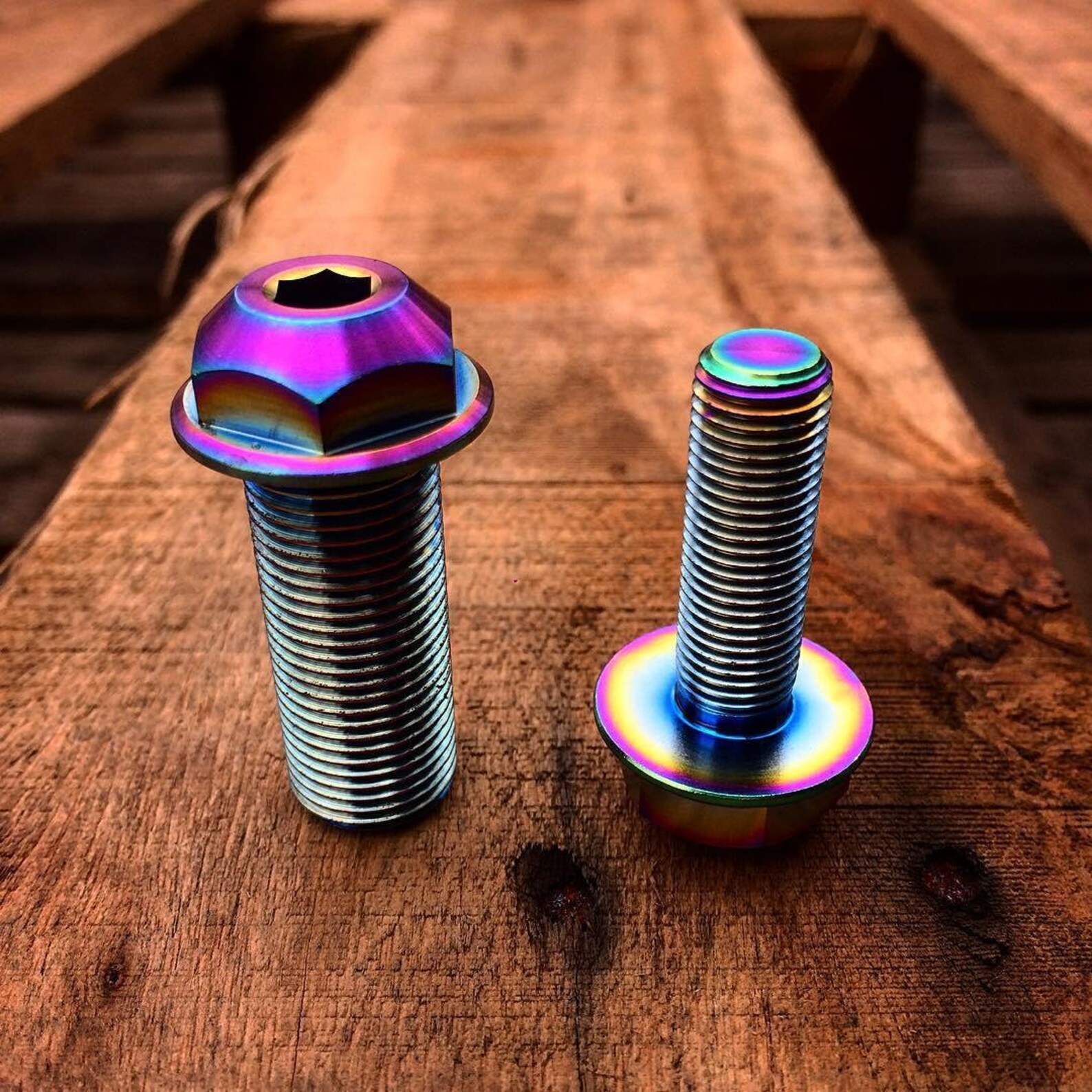 Oil slick BMX Titanium Hub Axle bolt Odyssey Clutch hub bolts Etsy