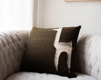 Handwoven Wool Cushion Cover
