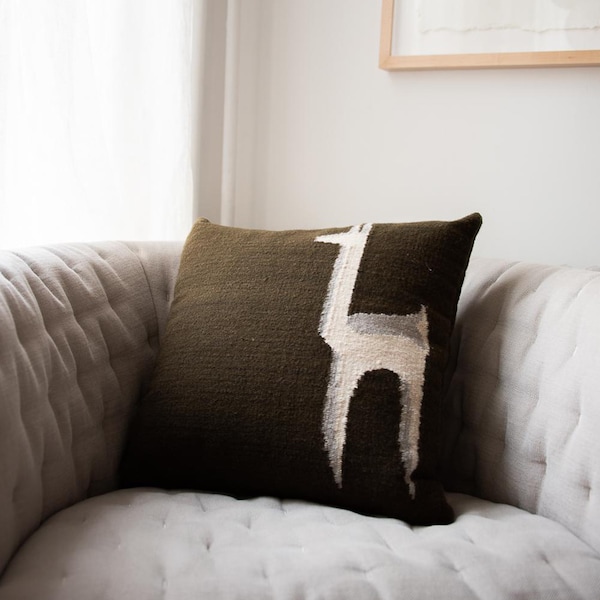 Handwoven Wool Cushion Cover