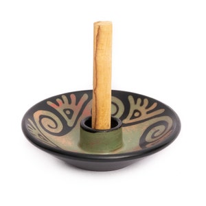 Handmade Peruvian Palo Santo Holder with Sticks