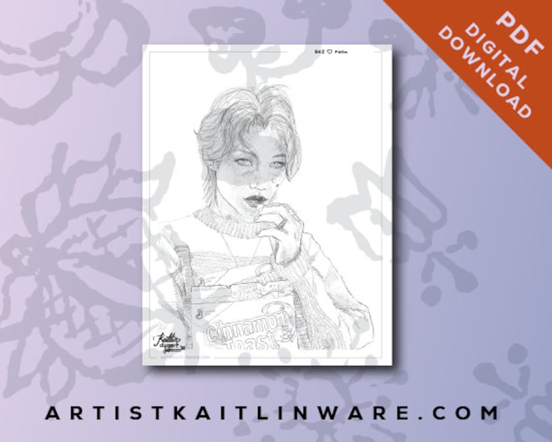 Coloring Page SKZ Felix - Etsy