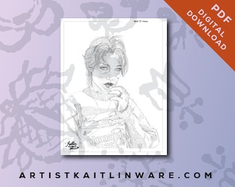 Coloring Page | SKZ | Felix