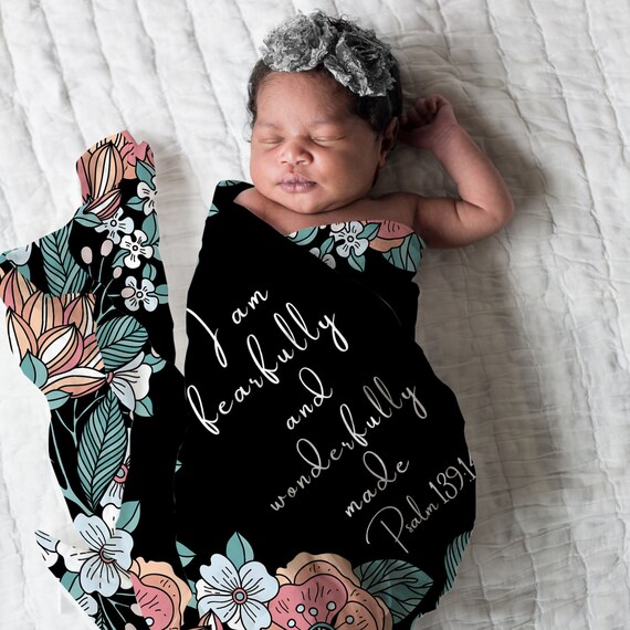 Bible verse swaddle blanket sale