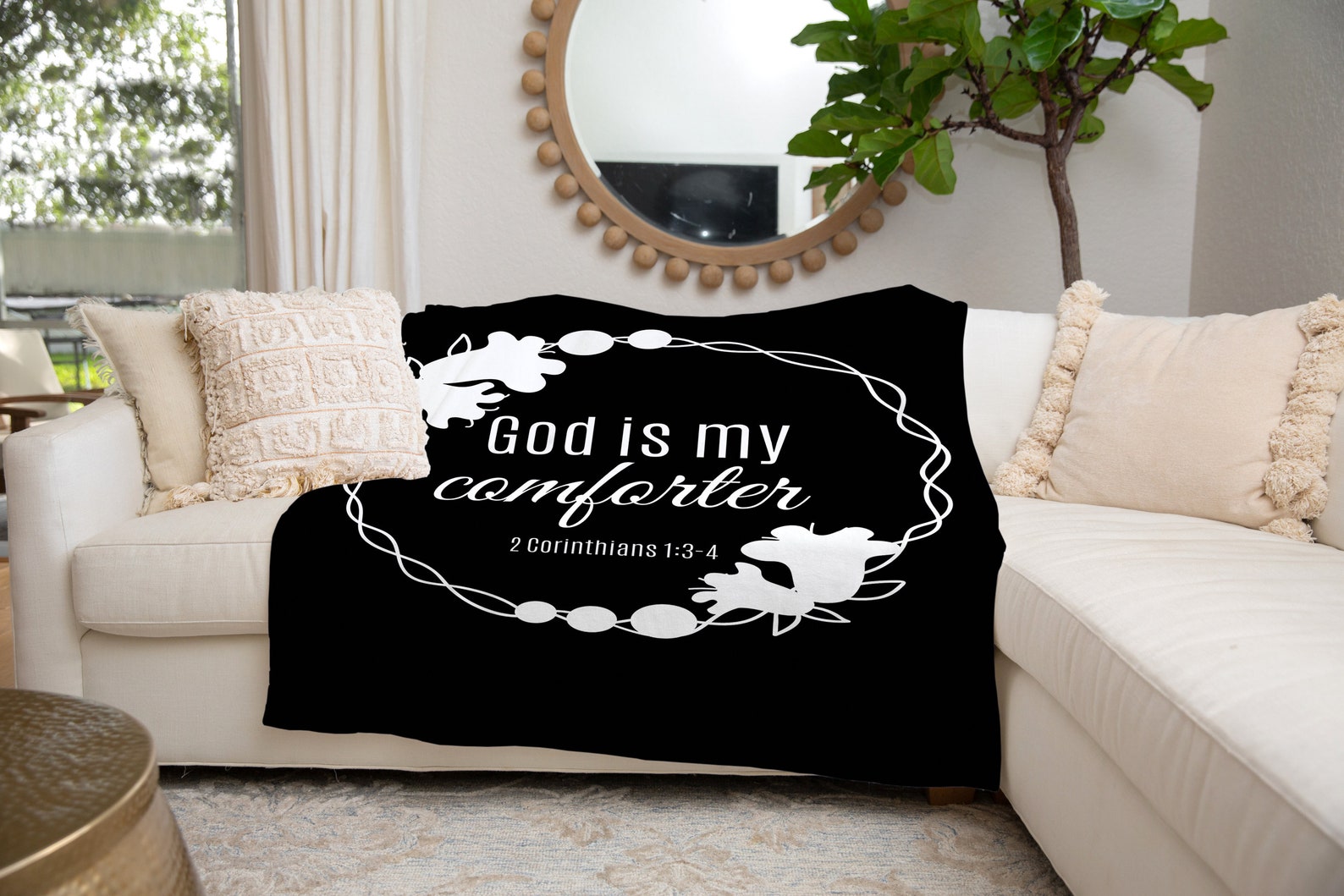 Fleece Blanket for Her, Birthday Gift, Encouragement, God is My
