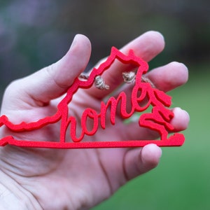 Virginia 3D Printed Christmas Ornament