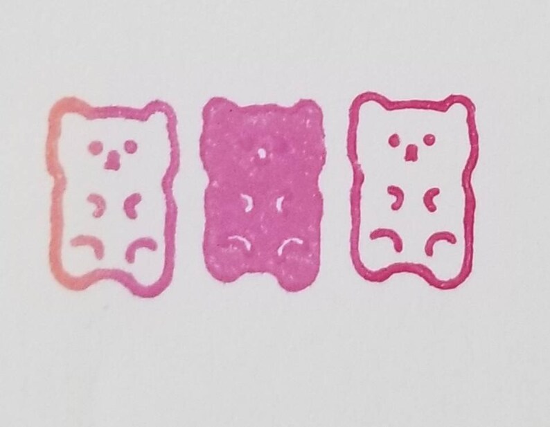 Gummy bear stamp