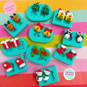 Silicone molds of XMAS theme cabochons