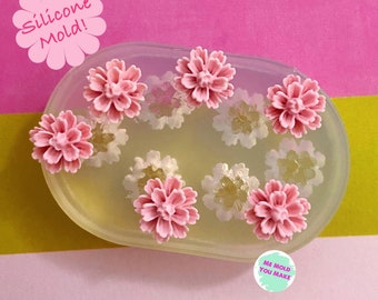 Silicone mold of little flowers
