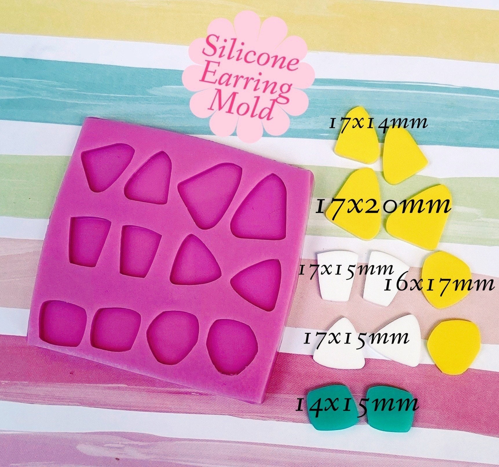 Matte Finish 20mm Circle Silicone Mold/Mould, Silicone Mold, Resin Mould,  Earring Moulds, Earring Mold