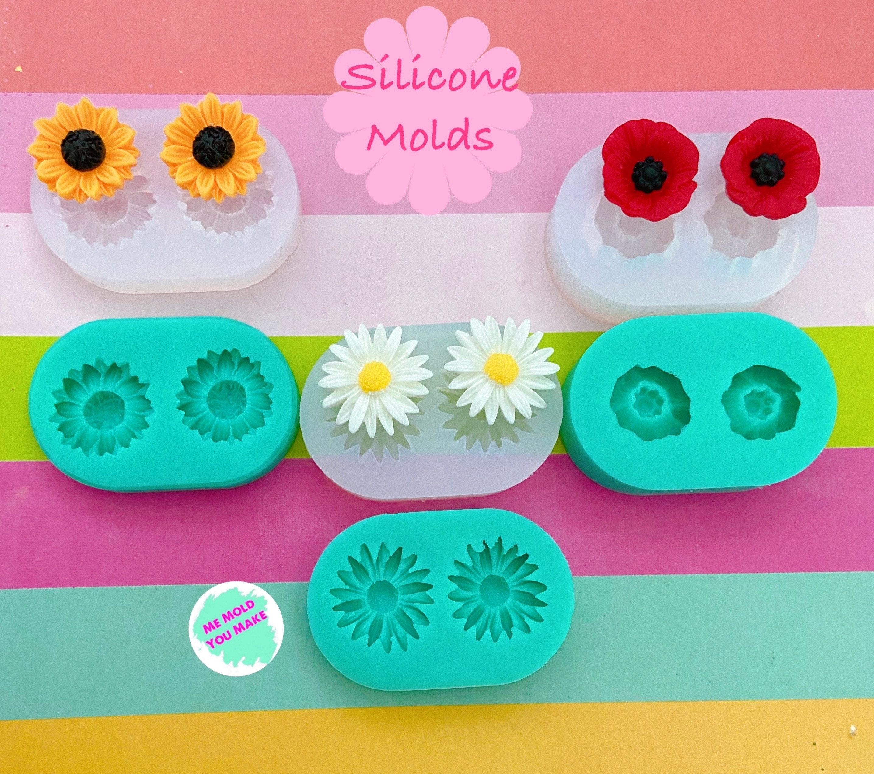 Flower Wax Melt Duo Silicone Mold