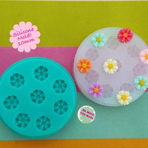Silicone mold of 10mm daisies