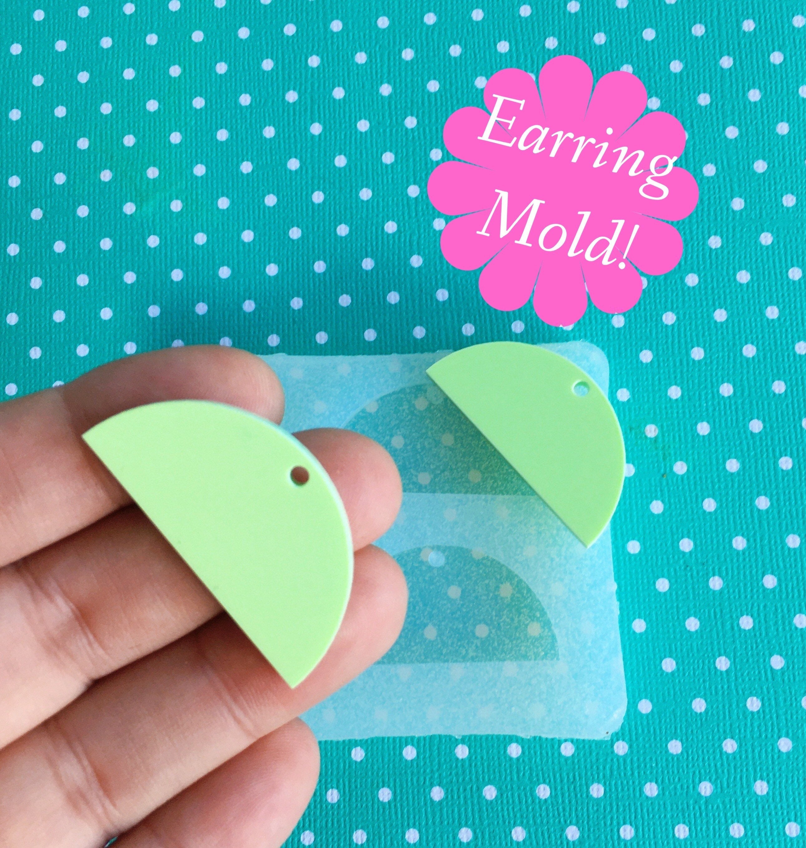 Silicone earring mold / mould Etsy