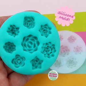 Silicone mold of little succulents