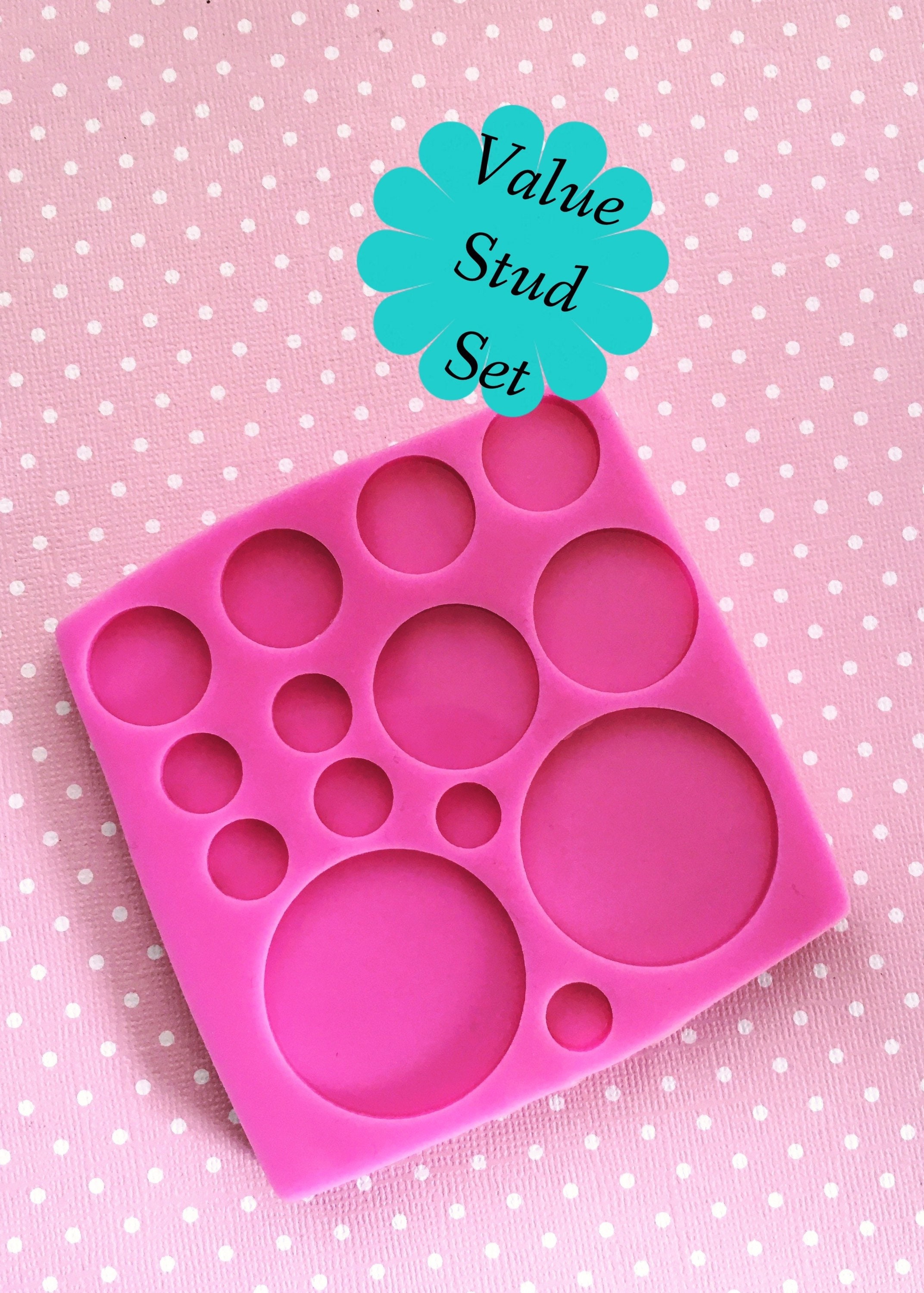 Silicone earring mold / mould Etsy