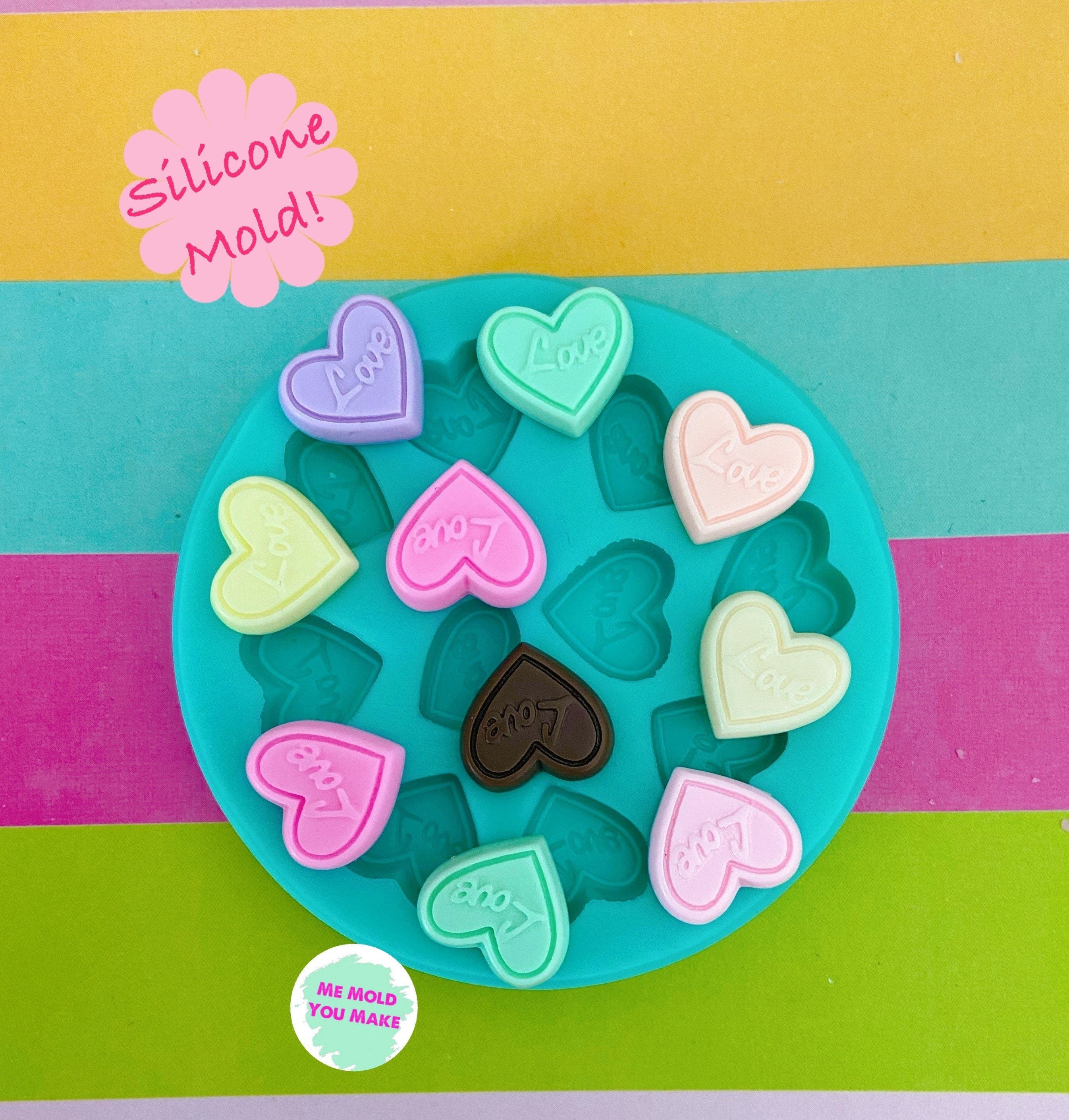Rubber Heart Candy Molds