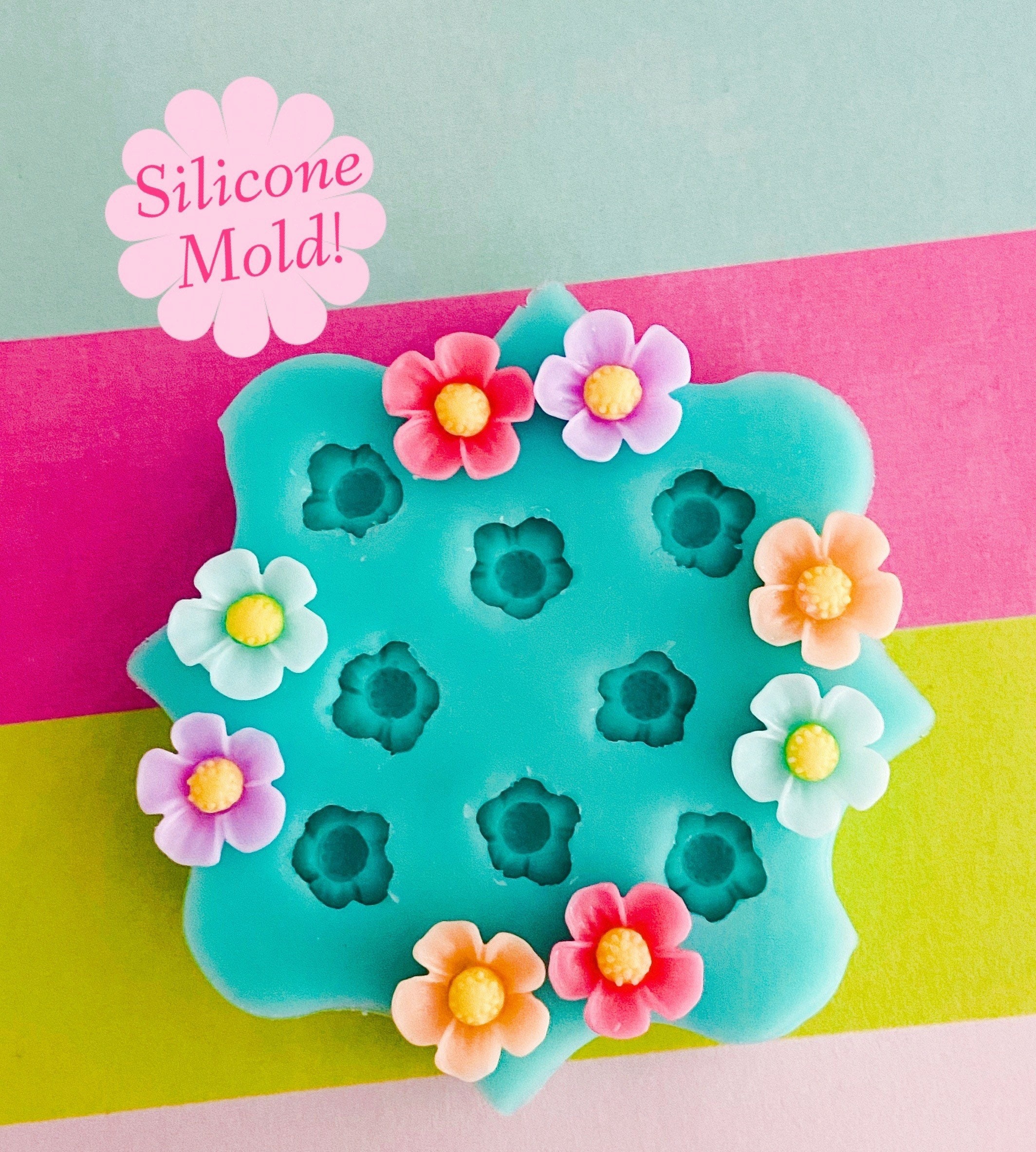Silicone Flower Molds - 8 Shaped Flower Mold 