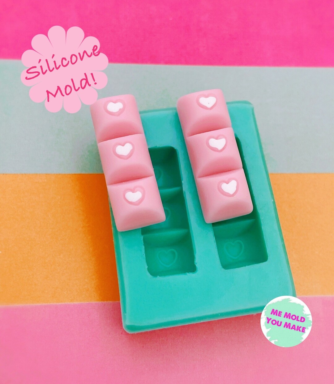 Silicone Mold of Mini Chocolate Bars Etsy