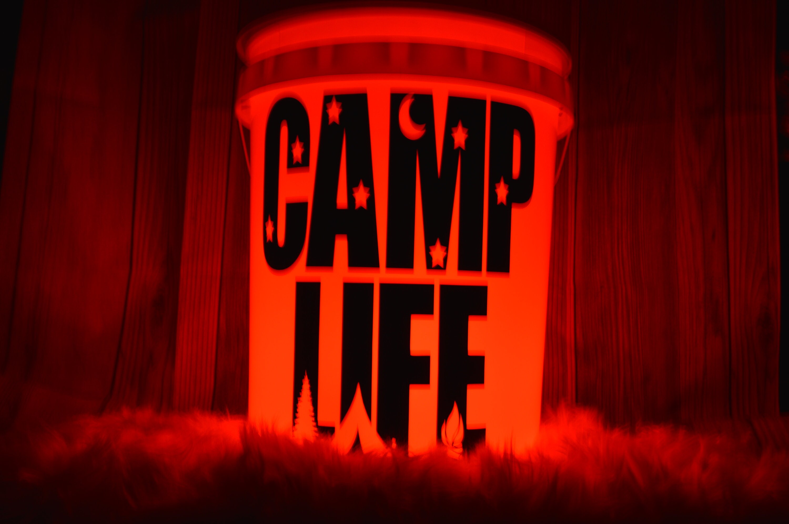 Light Up Camping Bucket Welcome to Our Campfire | Etsy