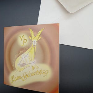 Klappkarte Sternzeichen Steinbock