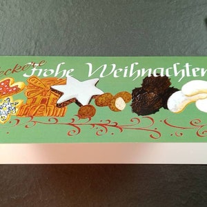 Klappkarte DIN lang 'Leckere Weihnachten'