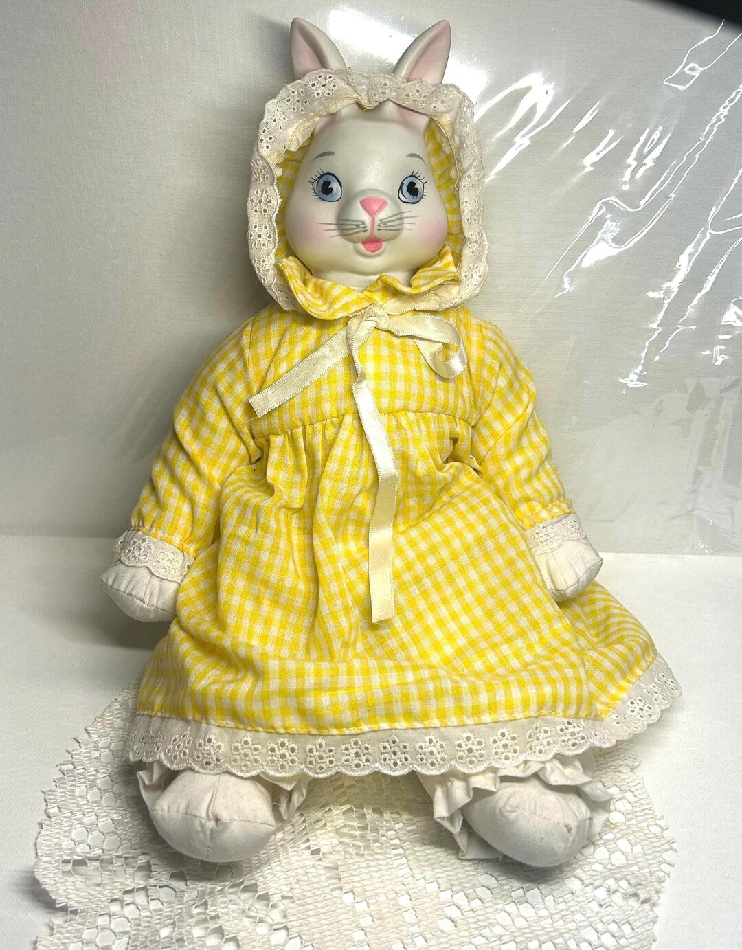 Vintage Bunny Rabbit Doll - Etsy