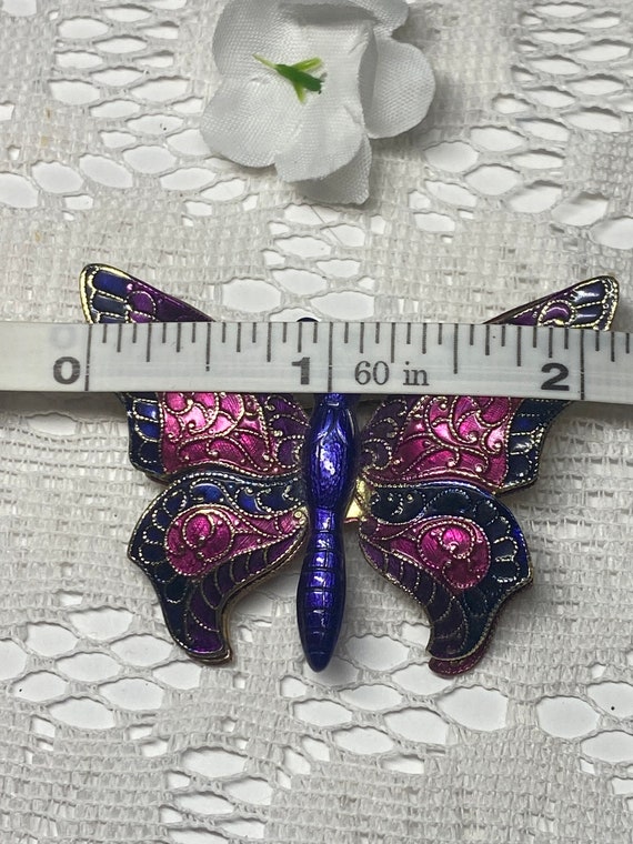 Beautiful Vintage Butterfly Brooch Made in Germany - image 2