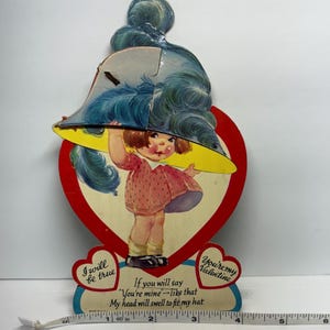 Vintage Valentijnsdagkaart
