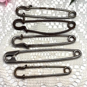 Pendentif Piece Lot De 30 épingles à Nourrice En Métal Robuste Pour Travaux Manuels De Fibule Argent