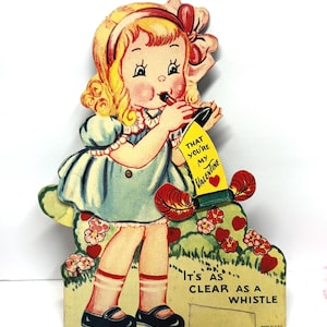 Vintage 1930 Moving Valentine’s Day Card