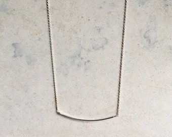 Dainty Necklace I Minimalist Silver Necklace I Bar necklace